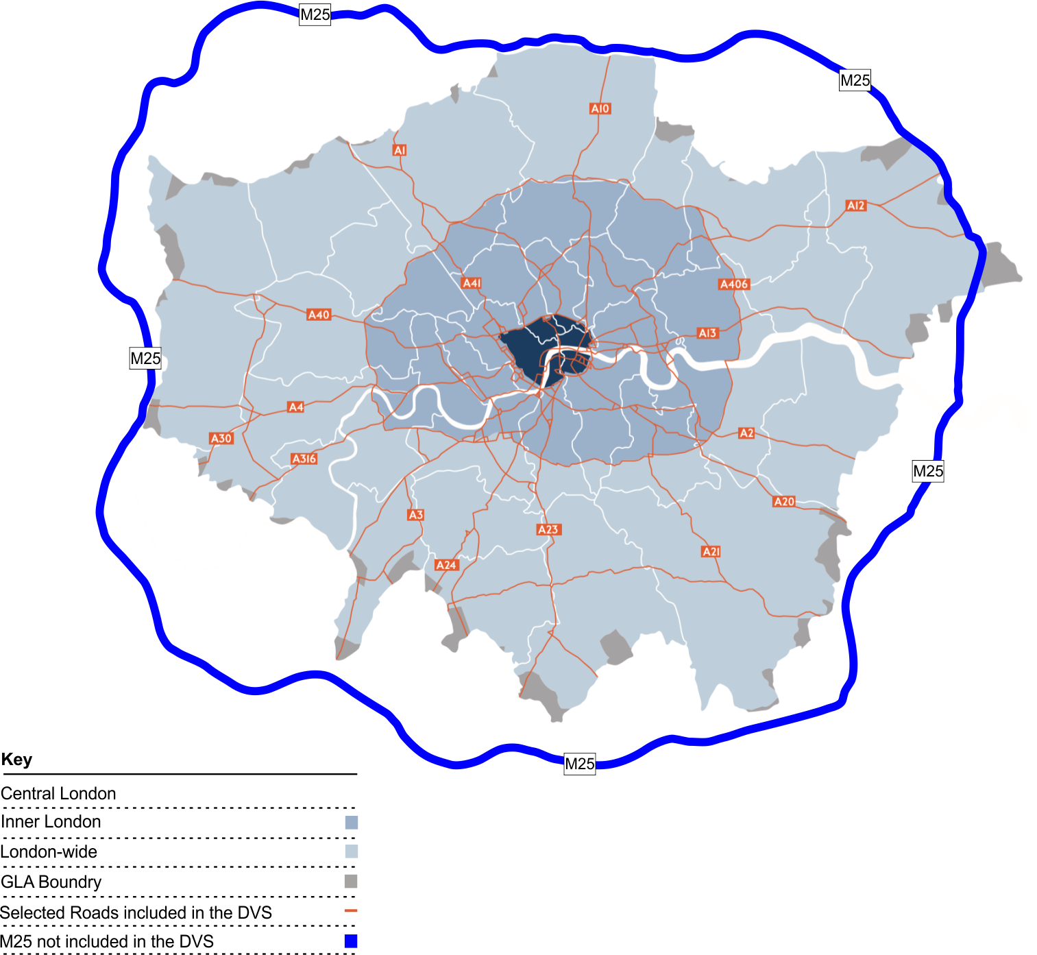 HGV Safety Permit - Greater London Map