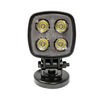 LED Autolamps 8112 Compact Square Mag Mount 4-LED 800lm Work Flood Light 12/24V - 8112BMMM