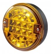 Rubbolite M810 Series 12/24V Round LED Indicator Light | 140mm | Cable Entry - [810/55/00]