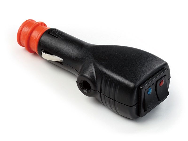 DBG 15A Automotive Power Plug (Cigarette Plug) with 2 Switches 12V - 330.1363