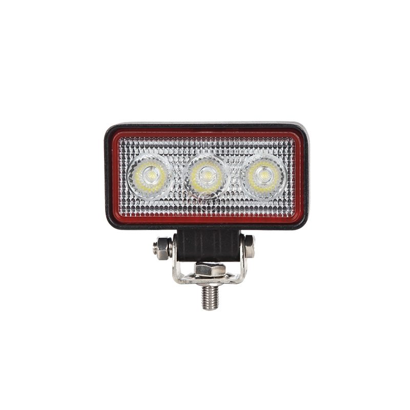 LED Autolamps Red Line Rectangular 3-LED 700lm Work Flood Light 12/24V - RL8809BM