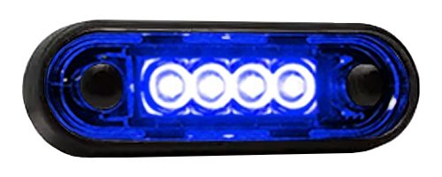 DBG 4-LED Marker Light | Other (Blue) | 84mm | Fly Lead | 12/24V - [386.073N]