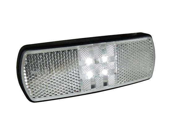 LITE-wire/Perei M50 LED Front (White) Marker Light (Reflex) | 123mm | Superseal - [FM50SS-001]