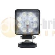 LED Autolamps 10015 Square Mag Mount 9-LED 1210lm Work Flood Light (Cigarette Plug) 12/24V - 10015BMPMM