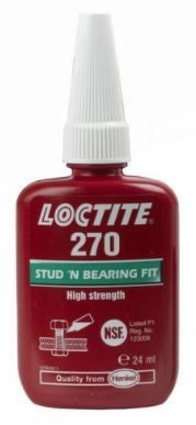 Loctite 270 'Stud N Bearing Fit' Threadlocker Adhesive - 24ml Bottle