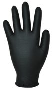 Polyco Bodyguards GL100 Finite Black HD Nitrile Disposable Gloves - Medium - GL1002