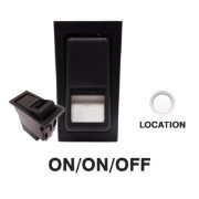 SWF Style Rocker Switch Base | 24V | ON/ON/OFF | SP | 1x Lamp (L) | Pack of 1 - [444030]