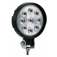 LED Autolamps 12227 Round 9-LED 1530lm Work Flood Light 12/24V - 12227BM