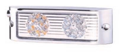 DBG MICRO I LED Rear Combination Light | 120mm | Fly Lead | Chrome - [334.072C]