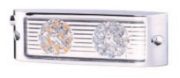 DBG MICRO I LED Rear Lamp (Chrome Bezel) | Fly Lead | 12/24V