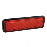 LED Autolamps 135 Series 12/24V Slim-line LED Stop/Tail Light | 135mm | Grommet | Fly Lead - [135RMGE]