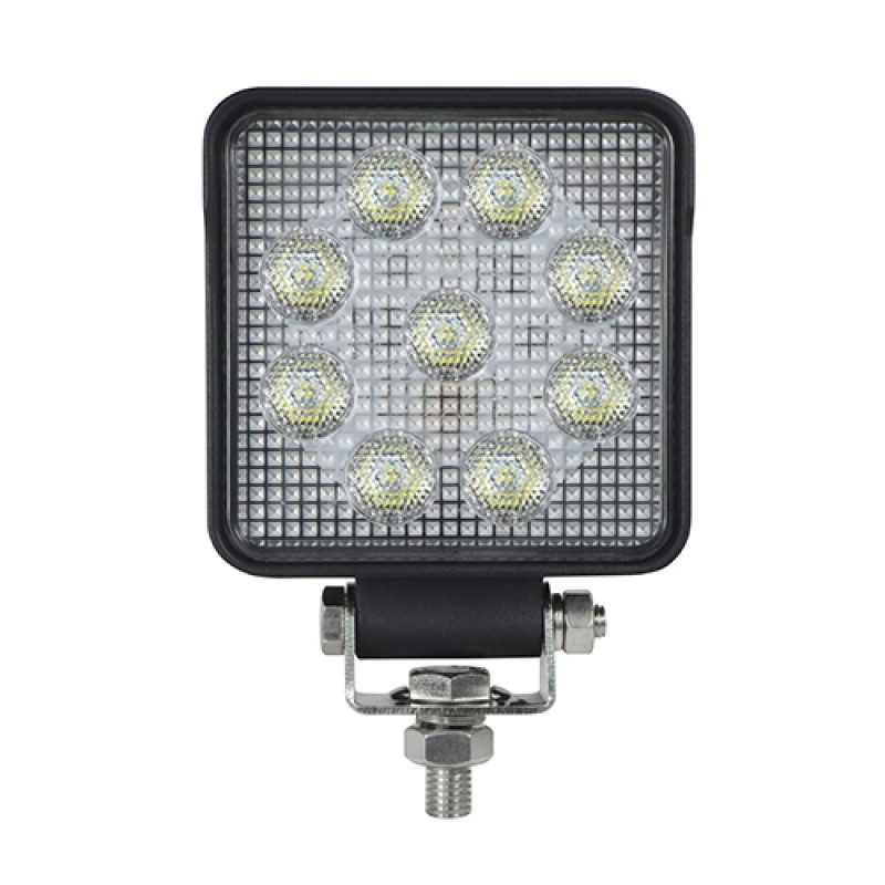 LED Autolamps 10015 Square 9-LED 1210lm Reverse/Work Flood Light 12/24V - 10015BM
