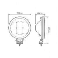 LED Autolamps 9" Round LED Driving Lamp