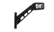WAS W48 Series LED RIGHT End-Outline Marker Light w/ Side - 60° Stalk Vertical Mount | Fly Lead [238P]