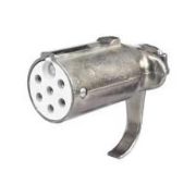 Clang 24V 7-Pin 'S' Type Heavy Duty Alloy Trailer Plug | Screw Terminals - [CT6937]