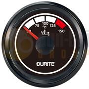 Durite 0-525-35 12/24V 50° to 150°C Oil Temperature Gauge Marine (90° Sweep Dial)