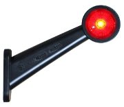 WAS W21.3RF Series LED RIGHT End-Outline Marker Light - 60° Stalk | Fly Lead [295BCP]