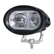 DBG 2-LED Compact Oval Work Light | Flood Beam | 900lm | Fly Lead | Pack of 1 - [711.044]