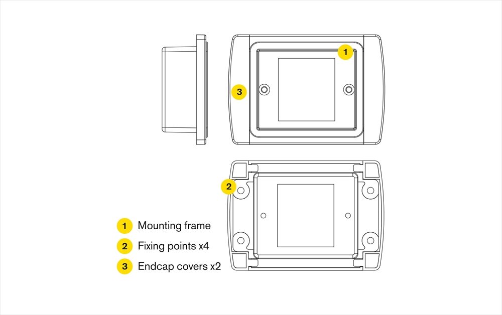 RING Multi-function LCD Mounting Frame for RING Inverters - RINVFRM