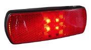 LITE-wire/Perei M50 Series 12/24V LED Rear Marker Light w/ Reflex | 123mm | Fly Lead (0.5m) | Pack of 10 - [RM50W-001PP]