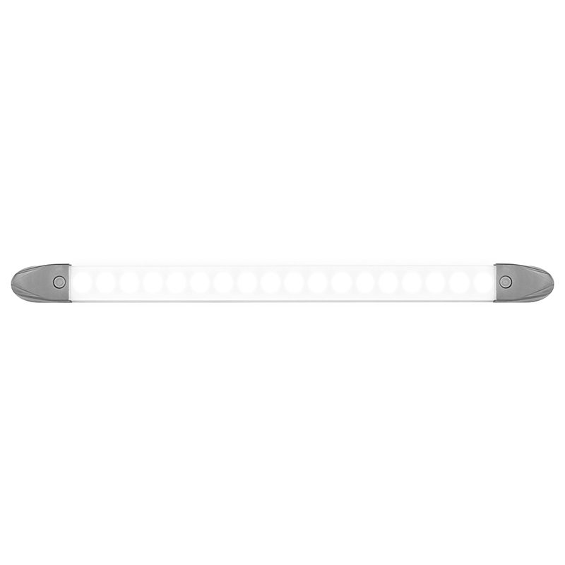 LED Autolamps 24 Series 12/24V LED Interior Strip Light | 362mm | 247lm | Grey | Switched - [2430GMTS] - 1