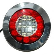 Signal-Stat SS/40 Bullseye Series 12/24V Round LED Rear Fog/Reverse Light | 155mm | Fly Lead - [SS/40330]