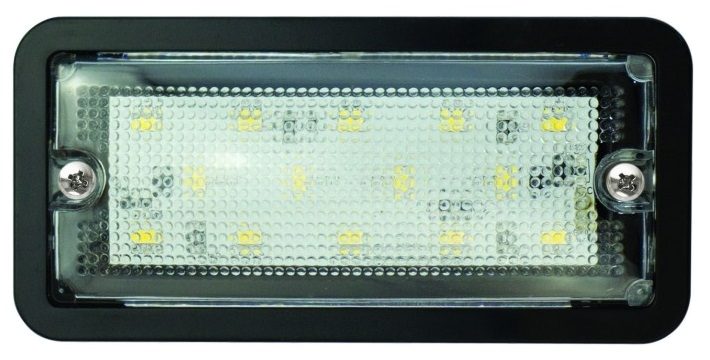 LED Autolamps 148BW12 148mm Black LED Interior Panel Light 185lm 12V [Fly Lead]