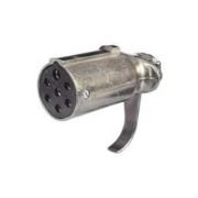 Clang 24V 7-Pin 'N' Type Heavy Duty Alloy Trailer Plug | Screw Terminals - [CT6896]