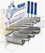 JUBILEE® Zinc Plated Steel Hose Clip Dispenser Rack - 400.0163