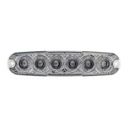 LED Autolamps 12 Series 12/24V Slim-line LED Rear Fog Light | 131mm | Fly Lead - [12FM]