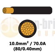 DBG 540.4111HT/30B 10.0mm² (70.0A) Single Core Automotive Cable BLACK - 30M ROLL