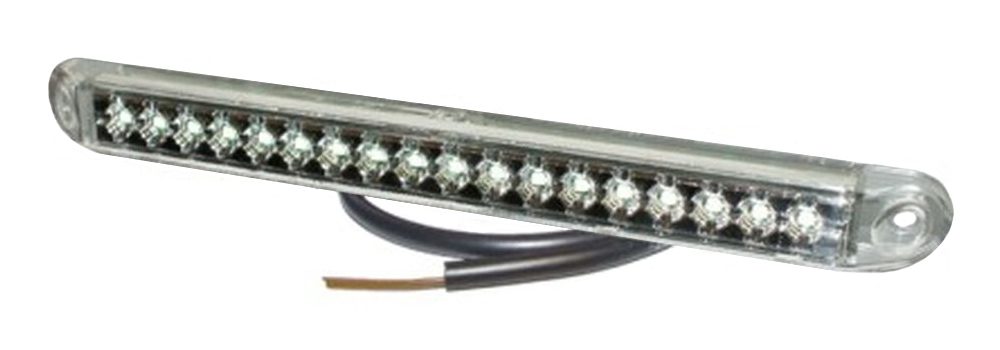 PROPLAST 40 026 621 PRO-CAN XL Series 252mm LED Rear Indicator Lamp w/ Clear Lens [Fly Lead] 12V