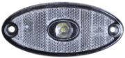 Aspock 31-6904-017 FLATPOINT II LED FRONT MARKER Light with REFLECTOR (0.5m Flat Cable) 24V