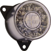 LITE-wire/Perei 55 Series 12V Round LED Rear Indicator Light | 55mm | Fly Lead | Clear - [RD102SZZ-2-2-AA]
