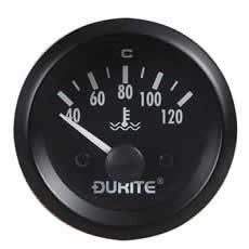 Durite 0-523-23 Water Temperature Gauge (90° Sweep Dial) 12V