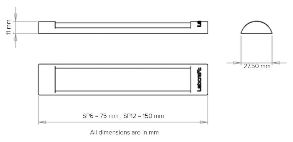 Labcraft SP1CW6G/2 Steplite (75mm) 6-LED Step Light 160lm 24V