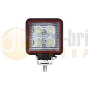 LED Autolamps Red Line Square 4-LED 840lm Work Flood Light 12/24V - RL7612BM