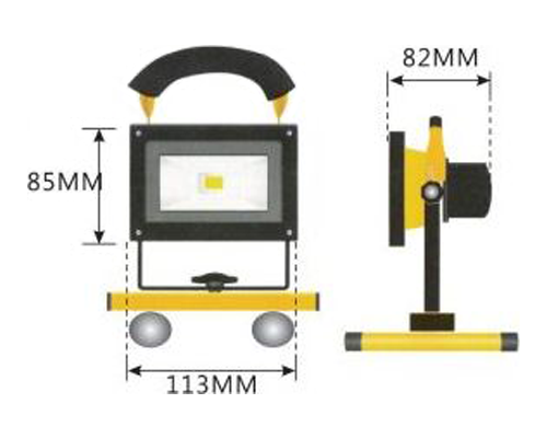 DBG LED Rechargeable Inspection Lamp 12/24V [999.PFL10]