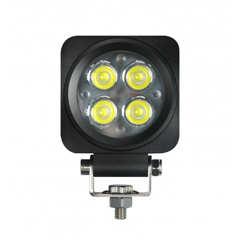 LED Autolamps 6612 Compact Square 4-LED 733lm Work Flood Light 12/24V - 6612FBM