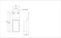 Rubbolite M551 Series Rear Marker Light | Bracket | Cable Entry - [551/02/00]