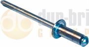 POP® 3.2 x 8.0mm Standard Flange Open End Rivet - Carbon Steel - Pack of 250 - 1028.5431/250