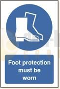 DBG FOOT PROTECTION Sign 360x240mm (Self Adhesive) - Pack of 1