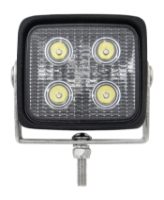 DBG 4-LED Compact Square Reverse/Work Light | Flood Beam | 800lm | Fly Lead | Pack of 1 - [711.014]