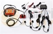 Amber Valley AVBSK2 LEFT TURN Ultrasonic Blind Spot Kit (4 Sensors, Alarmalight Speaking Alarm, Speed Sensor, Turn Trigger & In-Cab Buzzer) 12/24V