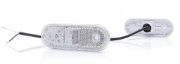 WAS W47WW LED Front (White) Marker Light (Reflex) | 114mm | Fly Lead - [536]