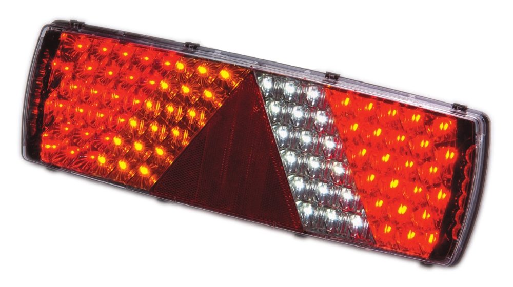 LAP Electrical 26006LH LH LED REAR COMBINATION Light with REFLECTOR (Rear 7-Pin DIN) 12/24V