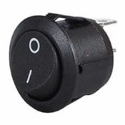 Durite 20mm Round Rocker Switch | ON/OFF | I/O Legend | Pack of 1 - [0-531-01]