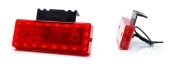 WAS W202 LED Rear (Red) Marker Light (Reflex) w/ Bracket | 119mm | Fly Lead - [1416]