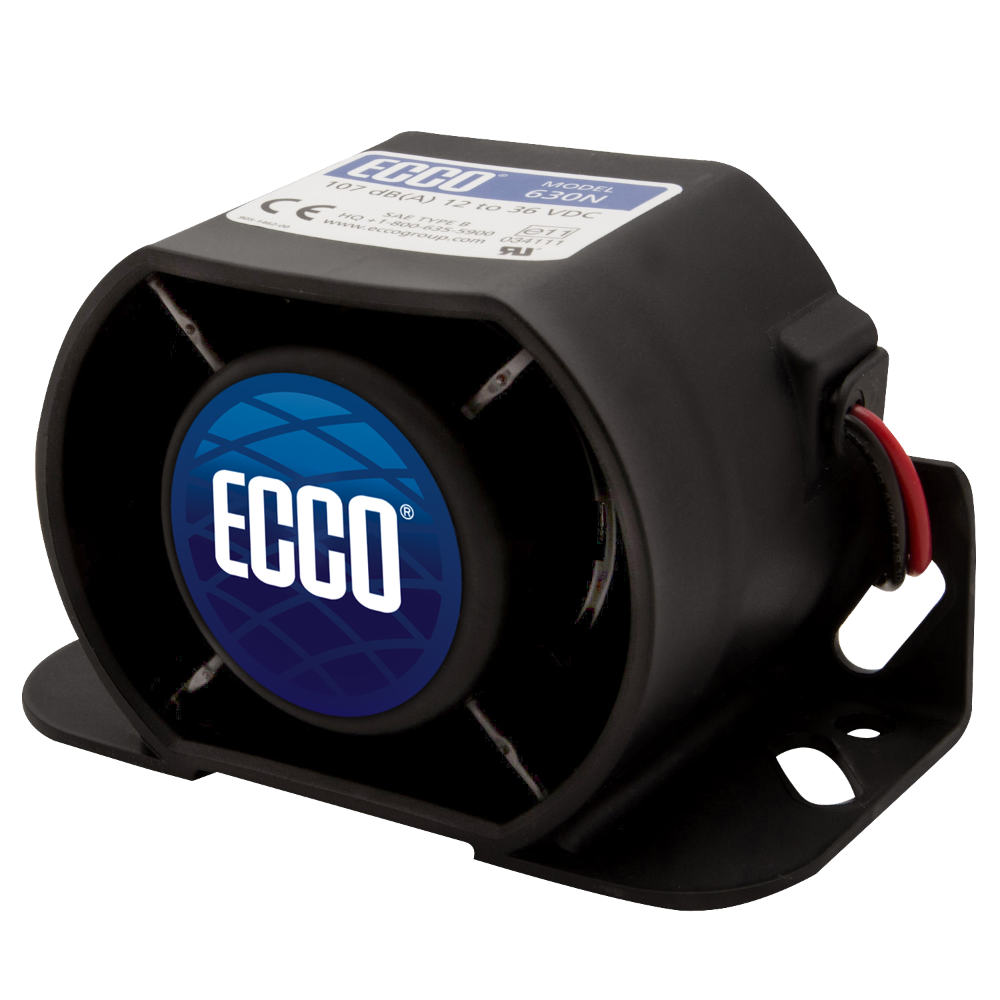 ECCO 901N-001 TONAL REVERSE Alarm SELF ADJUSTING 82-107dB(A) (Fly Lead) IP64 R10 12/24V