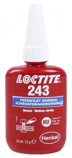 Loctite 243 'Lock N Seal' Threadlocker Adhesive - 24ml Bottle